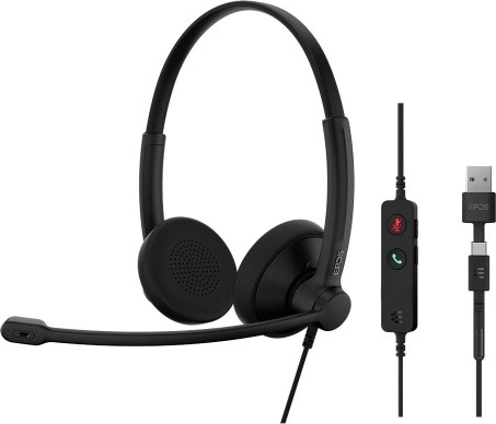 Стерео слушалки с микрофон EPOS Impact 100 UC USB-C/USB-A