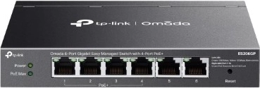 TP-Link Omada 6-портов гигабитов суич с 4 PoE+