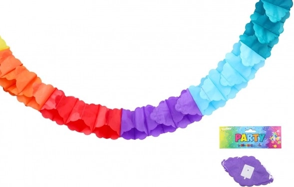 Colorful paper garland 3 m