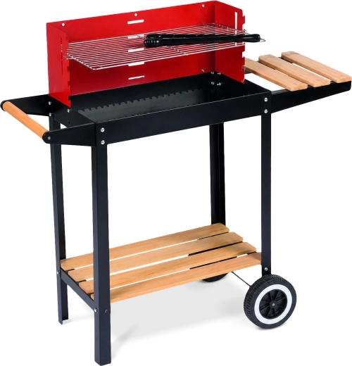 Square Garden Grill with Wheels