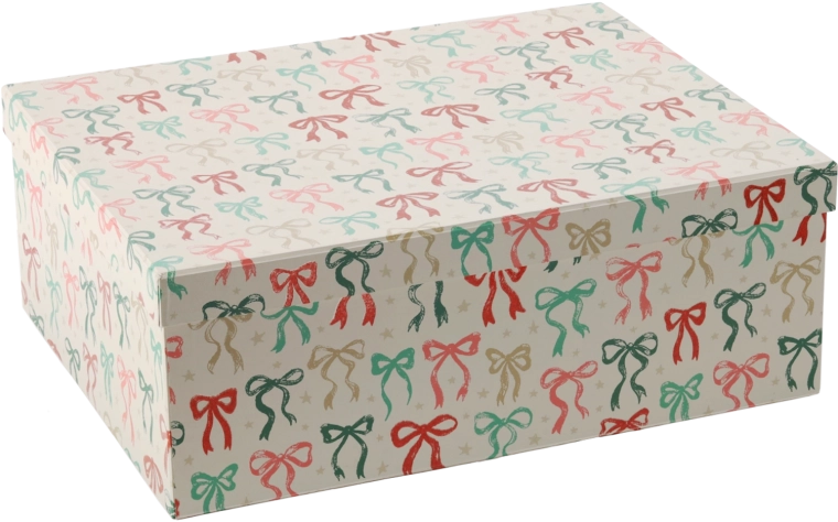 Christmas gift box Bow (Kokarda) 43 × 34 × 15.5 cm