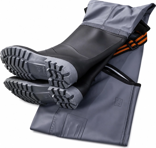 Integrated rubber boots for a steady step