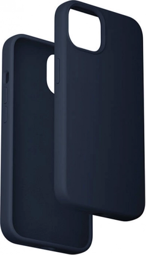 Силиконов калъф Vention за iPhone 15 Plus с MagSafe, син