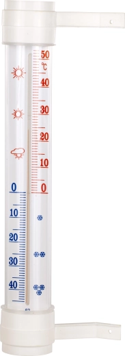 Външен термометър Bioterm със самозалепващ монтаж, -50 до +50 °C, 45 × 290 mm