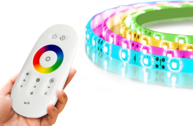 RGB LED Strip MagicControl 5 m with Touch Controller and IP65 Protection