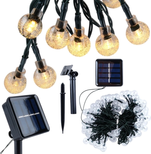 Solar Garden String Lights 10 m, 100 LED, Warm White