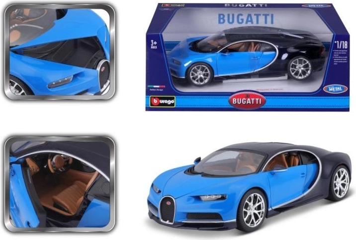 Bburago 1:18 Plus Bugatti Chiron blue
