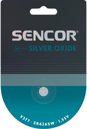 Sencor V377/SR626SW Button Cell Battery 1.55 V