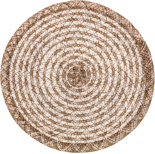 Round Jute Placemat LINEN 38 cm
