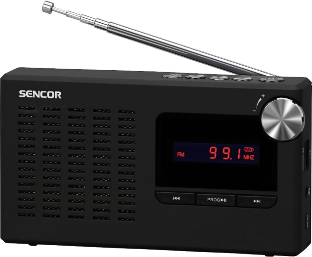 Portable FM Radio Receiver Sencor with USB and Micro SD