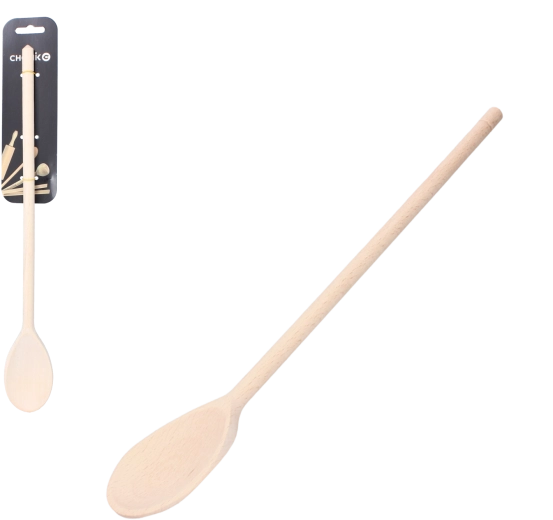 Wooden Swedish kitchen spoon 40 cm made of beech wood