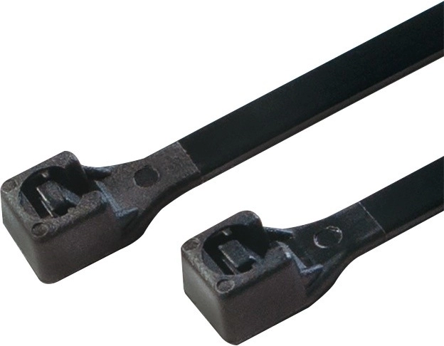 Self-locking cable ties 50 cm, black (100 pcs)