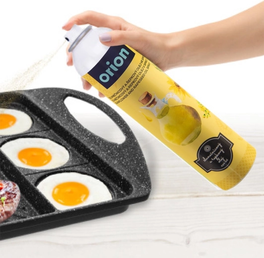 Ideal for a pan: a fine mist without unnecessary burning