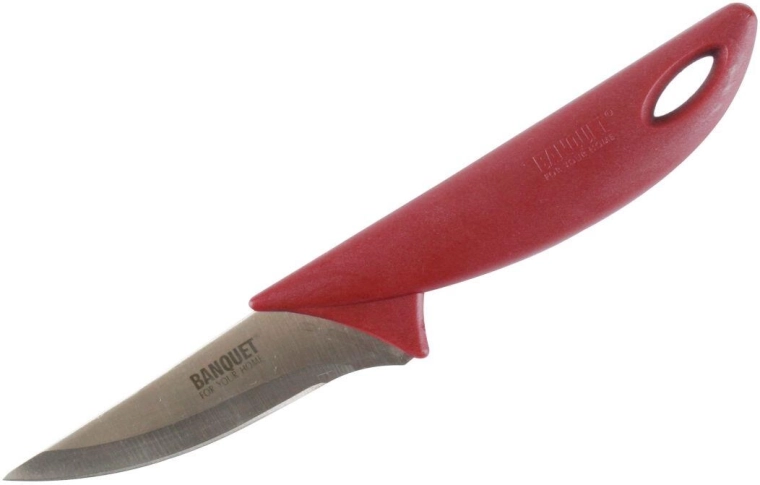Universal kitchen knife 9 cm Culinaria Red