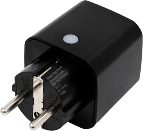 smart socket shelly plug m gen3 matter 13a, black