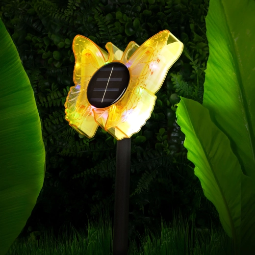 Colorful decoration for the flower bed