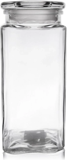 Glass square food container 1.8 l