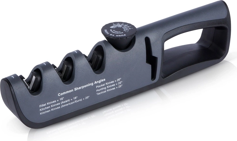 Manual Knife Sharpener with Stepless 14–24° Angle Adjustment and Four Sharpening Stages Vilde