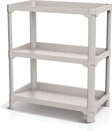 NUBBY RACK shoe rack, light brown