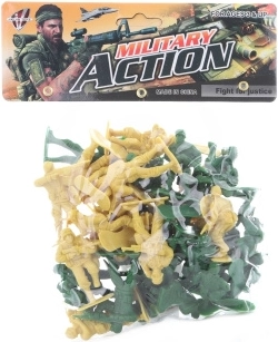 Пластмасови войничета в плик 6 см – два цветни комплекта