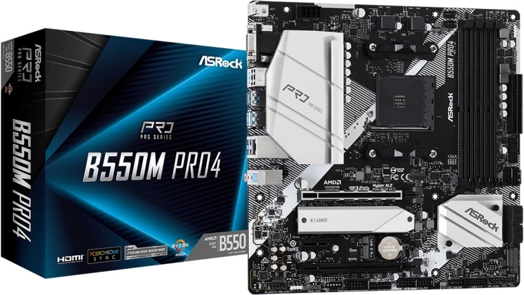 ASRock B550M Pro4 – microATX motherboard for AMD Ryzen