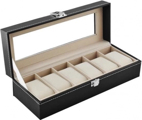 Soulima watch case with 6 compartments