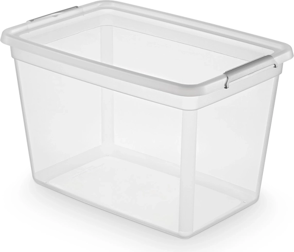 Basestore кутия за съхранение с капак и щипки 60 л (58 × 39 × 35 см)
