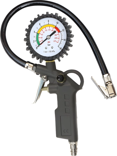 RENEW FORCE tyre inflator gun with pressure gauge