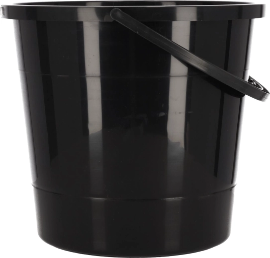 Bucket 10 L – black, made in Poland