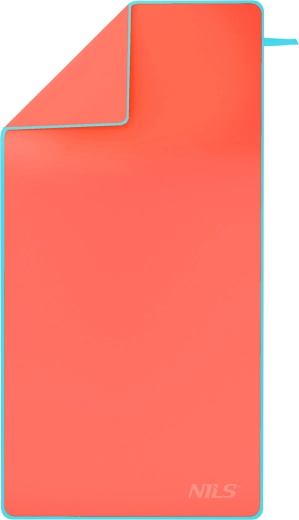 NILS Camp NCR11 Microfiber Quick-Dry Towel, Coral/Teal