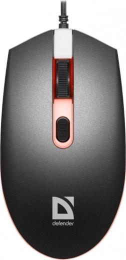 Геймърска мишка DEFENDER DOT, оптична, 7-цветна подсветка, 1000 DPI
