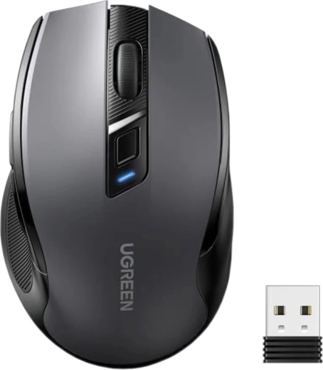 Ugreen безжична мишка MU006 silent click 2,4 GHz черна