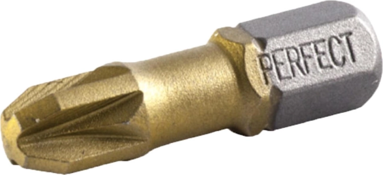 Titanium Pozidriv Bit PZ2 25 mm (2 pcs) STALCO
