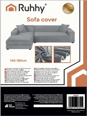 Size 145–185 cm for common corner sofas