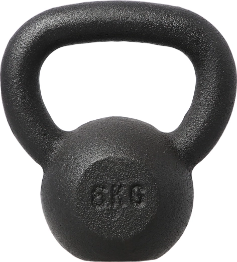 Чугунен kettlebell HMS 6 кг, черен