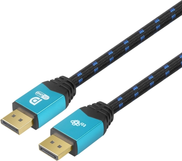 DisplayPort cable 8K UHD with blue connectors 2 m
