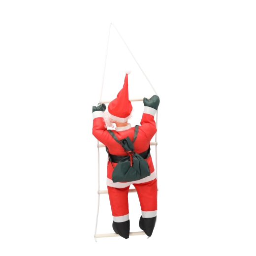 Striking detail with a ladder and a “gift sack”