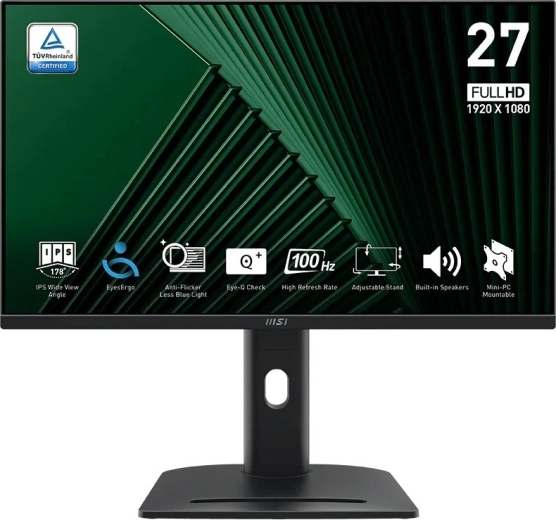 MSI Pro MP275PG 27" IPS Full HD монитор 100 Hz с ергономична стойка