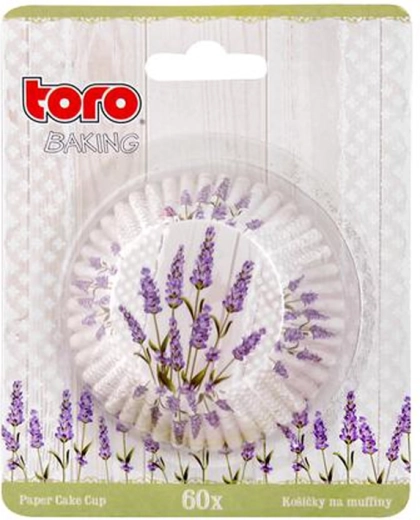 TORO Lavender Paper Muffin Cups, 60 pcs