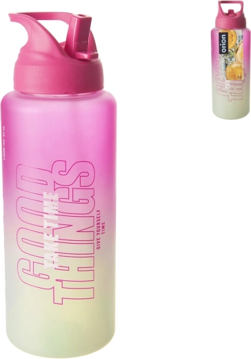 Moly Tritan Bottle 1 L Pink-Green