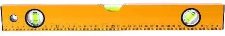 Spirit Level 600 mm, 3 Vials, Yellow