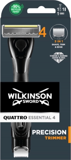 Wilkinson Quattro Essential мъжка самобръсначка с тример