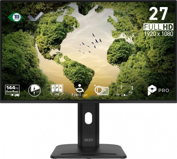 MSI PRO MP275PGN 27" извит FHD монитор 144 Hz черен