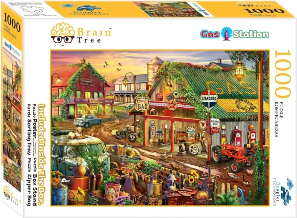 Пъзел Brain Tree Селска бензиностанция 1000 части