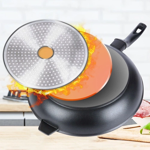 Fast and even heating on all types of cookers