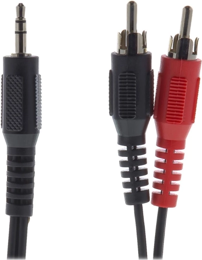 Sencor stereo audio cable, 3.5 mm jack to 2× RCA, 5 m