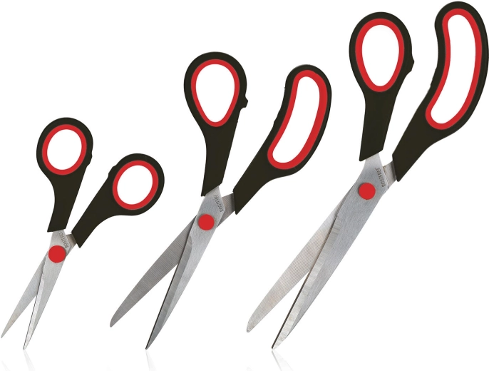 Scissors Set 3 pcs – 14, 21 and 24 cm, color mix