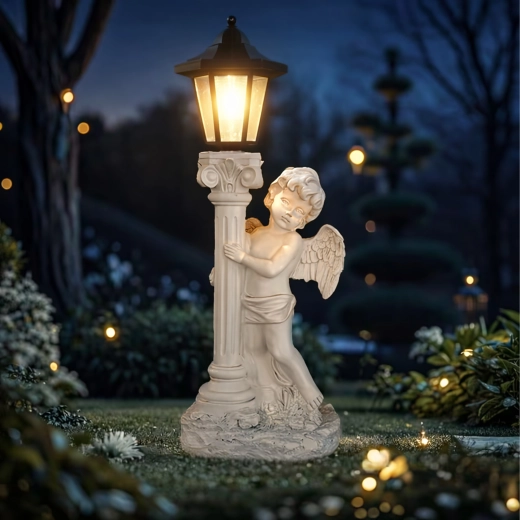 Solar LED lighting with warm light