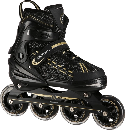 Ролкови кънки NILS Extreme – Черно-златни (код 691222-1)