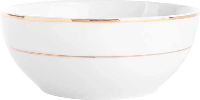 MariaPaula Classic Gold Line Salad Bowl 17 cm, 820 ml